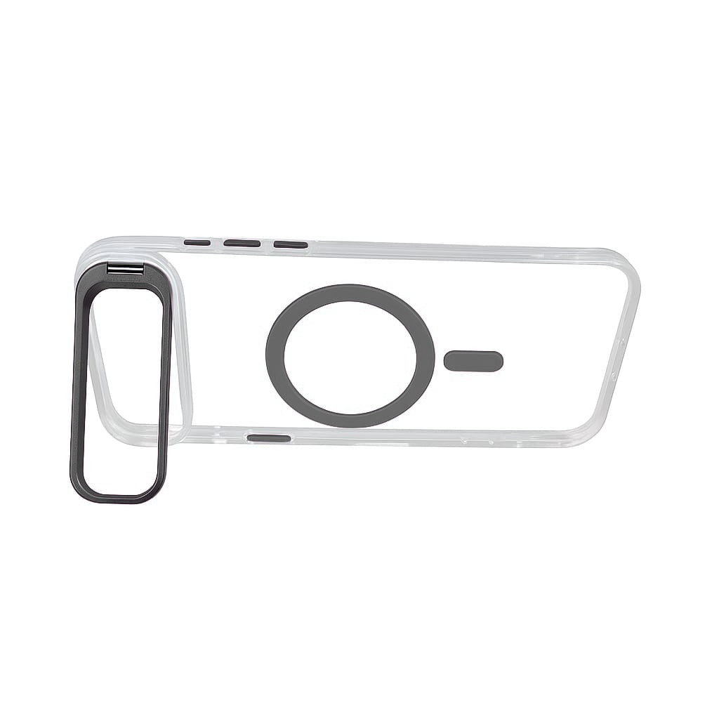 Transparent MagSafe Compatible Case for IPhone 17 Air with Metal Camera Ring (GREY)
