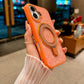 Luxury Crystal Magnetic Kickstand Case Compatible with IPhone 17 (ORANGE)