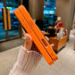 Luxury Crystal Magnetic Kickstand Case Compatible with IPhone 17 (ORANGE)