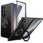 Compatible with Samsung Galaxy Z Fold 7 Magnetic Magsafe Case with 360° Ring Holder & Hinge Protection | BLACK
