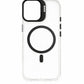 Transparent MagSafe Compatible Case for IPhone 17 with Metal Camera Ring (BLACK)
