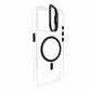 Transparent MagSafe Compatible Case for IPhone 17 with Metal Camera Ring (BLACK)