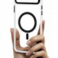 Transparent MagSafe Compatible Case for IPhone 17 Air with Metal Camera Ring (BLACK)