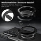 Compatible with Samsung Galaxy Z Fold 6 Magnetic Magsafe Case with 360° Ring Holder & Hinge Protection | BLACK
