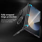 Compatible with Samsung Galaxy Z Fold 6 Magnetic Magsafe Case with 360° Ring Holder & Hinge Protection | BLACK