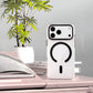 Transparent MagSafe Compatible Case for IPhone 17 Pro Max with Metal Camera Ring (BLACK)