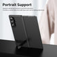 Compatible with Samsung Galaxy Z Fold 5 Kickstand PU Leather Case | BLACK