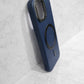 Compatible with IPhone 15 PU Leather MagSafe Case – Premium Magnetic Slim Cover (BLUE)