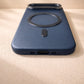 Compatible with IPhone 17 Air PU Leather MagSafe Case – Premium Magnetic Slim Cover (BLUE)