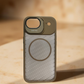Compatible with IPhone 17 Air Shockproof Transparent Frosted PC Magnetic Magsafe Case | BROWN