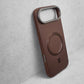 Compatible with IPhone 17 Air PU Leather MagSafe Case – Premium Magnetic Slim Cover (BROWN)