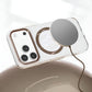 Transparent MagSafe Compatible Case for IPhone 17 Pro with Metal Camera Ring (BROWN)