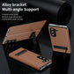Compatible with Samsung Galaxy Z Fold 7 Kickstand PU Leather Case | BROWN