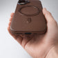 Compatible with IPhone 16 PU Leather MagSafe Case – Premium Magnetic Slim Cover (BROWN)