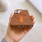 Compatible with Samsung Galaxy S25 Ultra Magnetic Kickstand Case – Premium Matte Back Cover (BROWN)