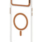 Transparent MagSafe Compatible Case for IPhone 17 Air with Metal Camera Ring (BROWN)