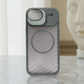 Compatible with IPhone 17 Air Shockproof Transparent Frosted PC Magnetic Magsafe Case | GREY