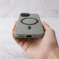 Compatible with IPhone 16 Pro Max PU Leather MagSafe Case – Premium Magnetic Slim Cover (GREY)