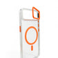 Transparent MagSafe Compatible Case for IPhone 17 Air with Metal Camera Ring (ORANGE)