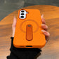 Compatible with Samsung Galaxy S26 Magnetic Kickstand Case – Premium Matte Back Cover (ORANGE)