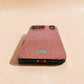 Compatible with IPhone 17 Pro Max Luxury Orange Glitter Protective Case