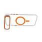 Transparent MagSafe Compatible Case for IPhone 17 Air with Metal Camera Ring (ORANGE)