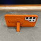 Compatible with Samsung Galaxy S25 Ultra Magnetic Kickstand Case – Premium Matte Back Cover (ORANGE )