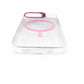Transparent MagSafe Compatible Case for IPhone 17 with Metal Camera Ring (PINK)