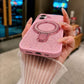 Luxury Crystal Magnetic Kickstand Case Compatible with IPhone 16 (PINK)