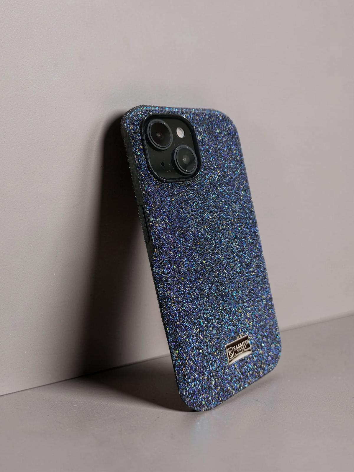 Compatible with IPhone 15 Luxury Purple Glitter Protective Case
