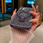Luxury Crystal Magnetic Kickstand Case Compatible with IPhone 17 (PURPLE)
