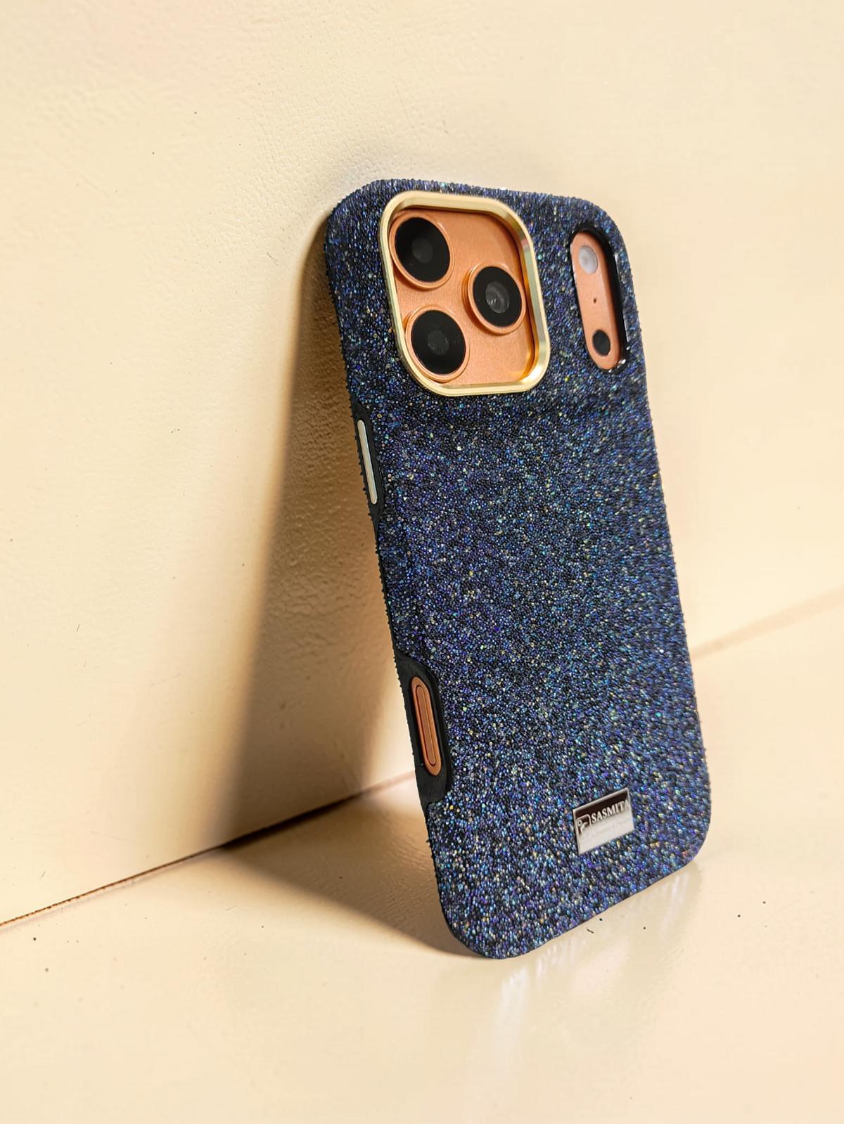 Compatible with IPhone 17 Pro Luxury Purple Glitter Protective Case
