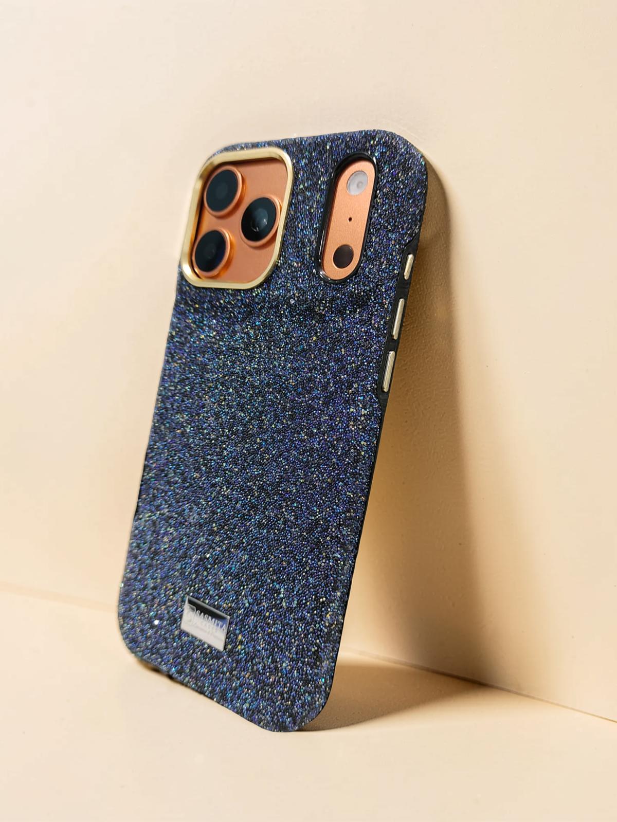 Compatible with IPhone 17 Pro Luxury Purple Glitter Protective Case