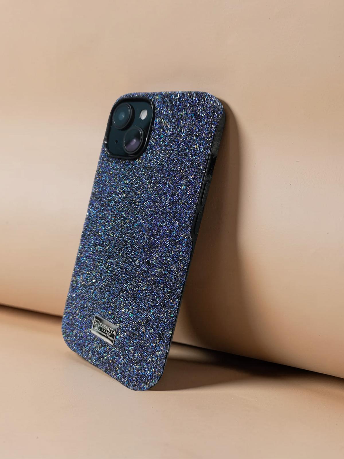 Compatible with IPhone 15 Luxury Purple Glitter Protective Case