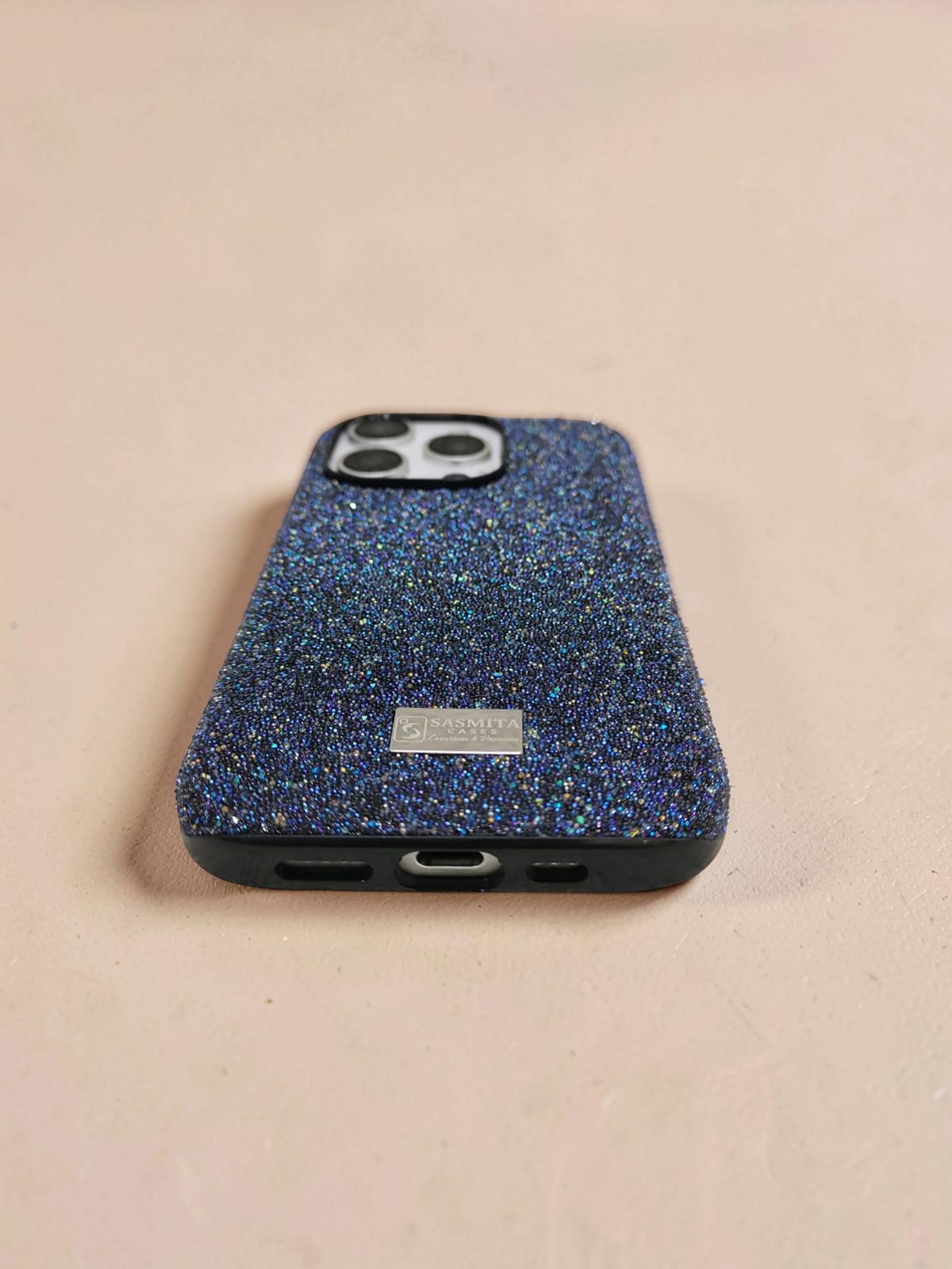 Compatible with IPhone 15 Pro Max Luxury Purple Glitter Protective Case