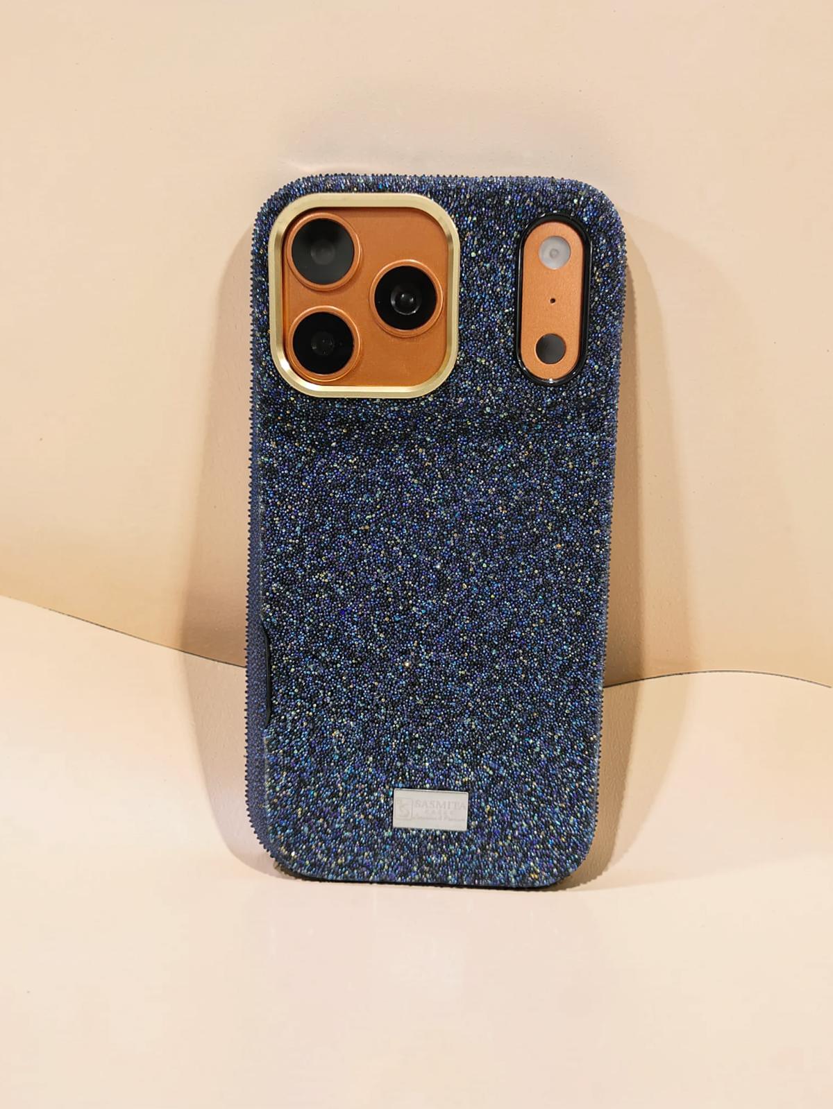 Compatible with IPhone 17 Pro Max Luxury Purple Glitter Protective Case