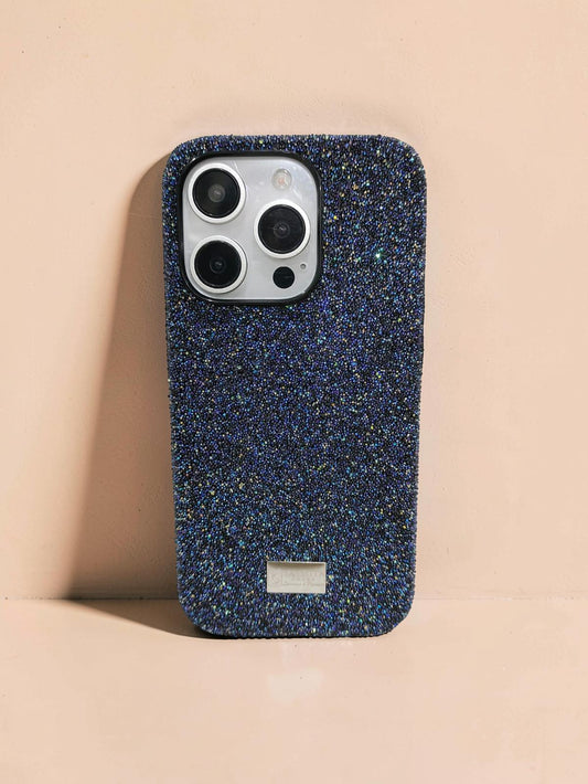 Compatible with IPhone 16 Pro Luxury Purple Glitter Protective Case