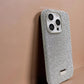 Compatible with IPhone 16 Pro Luxury Silver Glitter Protective Case