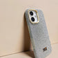 Compatible with IPhone 17 Luxury Silver Glitter Protective Case