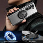 Compatible with Samsung Galaxy Z Fold 5 Magnetic Case with 360° Ring Holder & Hinge Protection | SILVER