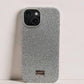 Compatible with IPhone 15 Luxury Silver Glitter Protective Case