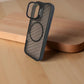 Compatible with IPhone 17 Shockproof Transparent Frosted PC Magnetic Magsafe Case | GREY